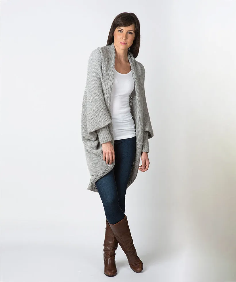 Alpaca Wool Blend Oversize Cardigan