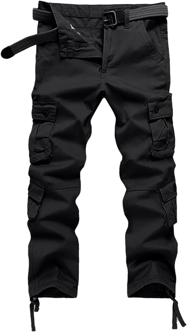 Cargo Pants for Men Outdoor Tactical Stretch Work Multi Pockets Ripstop Baggy Water Resistant Joggers
