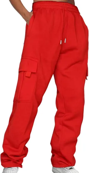 Cargo Pants Women Waisted Loose Sweatpants Comfortable High Waisted Athletic Wide Leg High Waisted Baggy Trousers