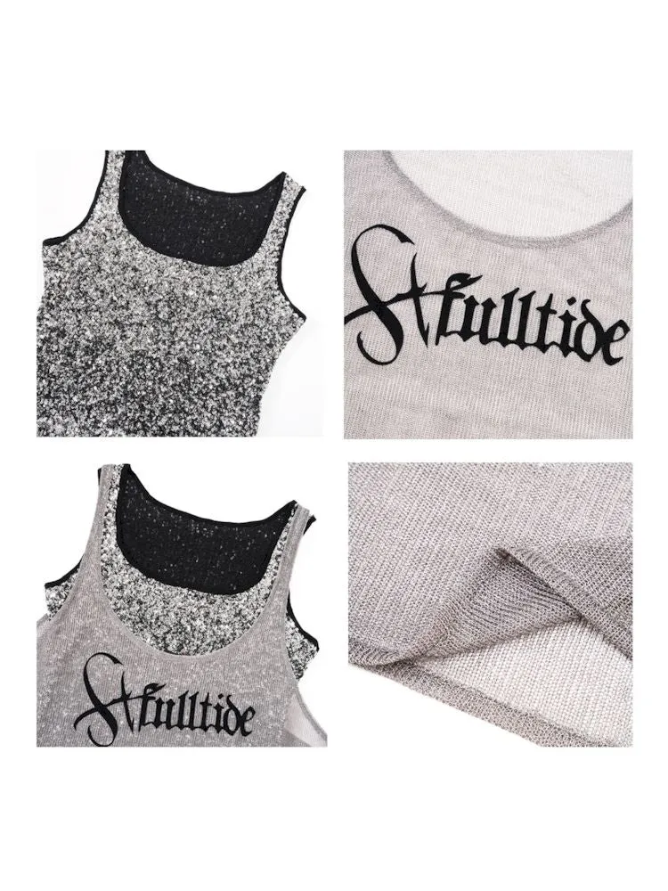 Glitter Slimming Vest Beaded Camisole【s0000008502】
