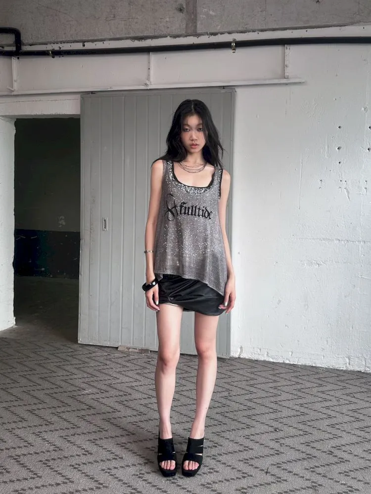 Glitter Slimming Vest Beaded Camisole【s0000008502】