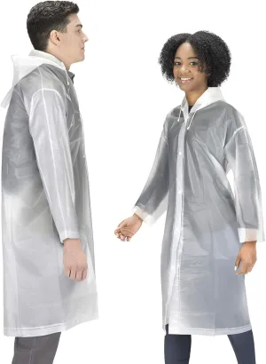 Hagon PRO Rain Coats (2 Pack) - EVA Rain Poncho for Women and Men, Reusable Raincoat