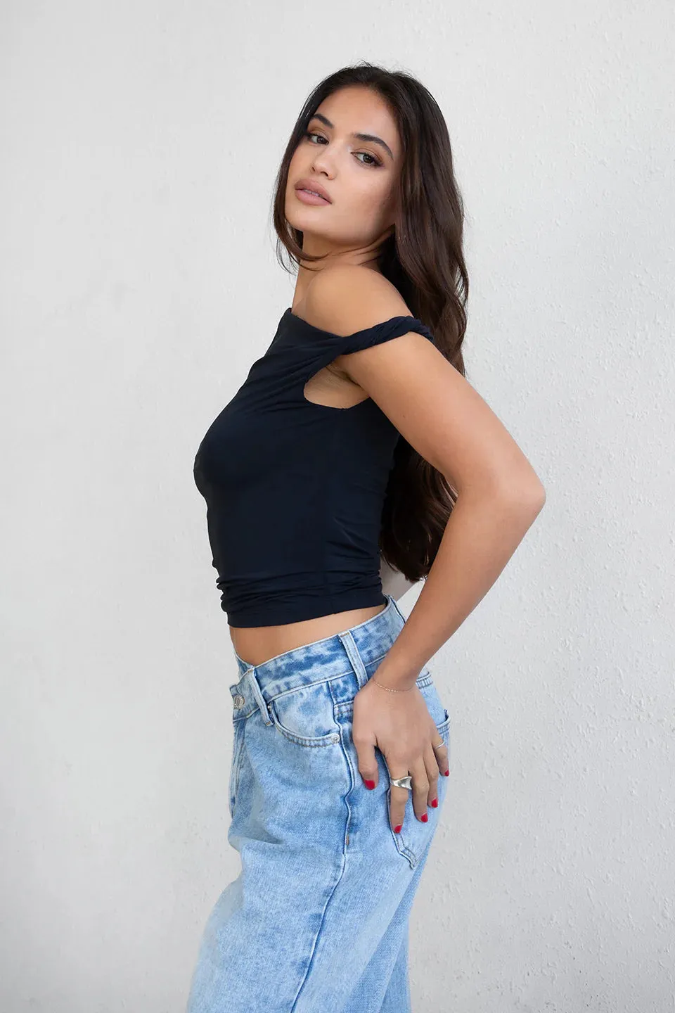 Jaime Light Weight One Shoulder Top