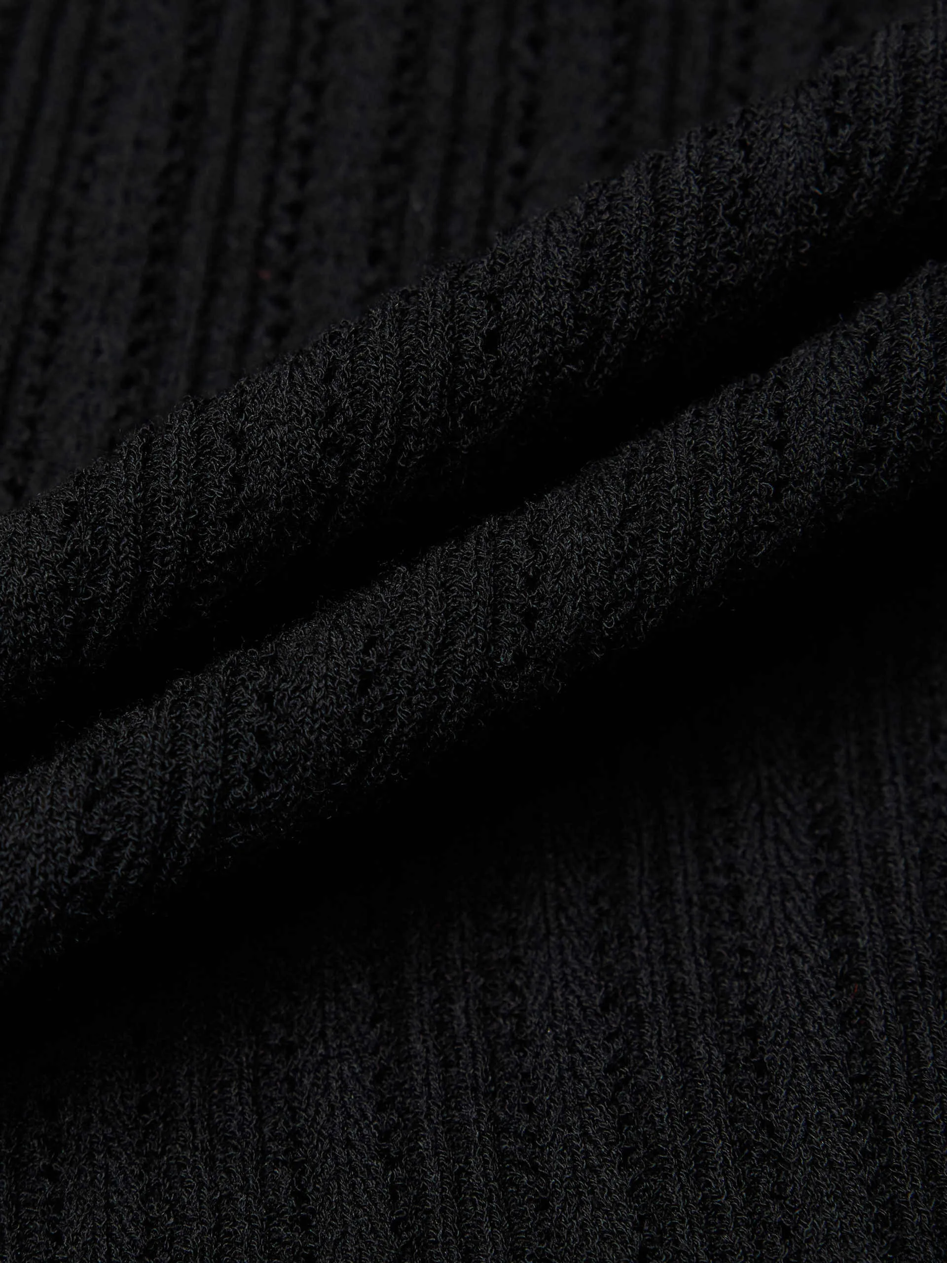 Knitted Ruffle Trim Cardigan