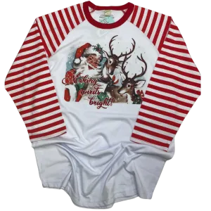 Making Spirits Bright Raglan Tee