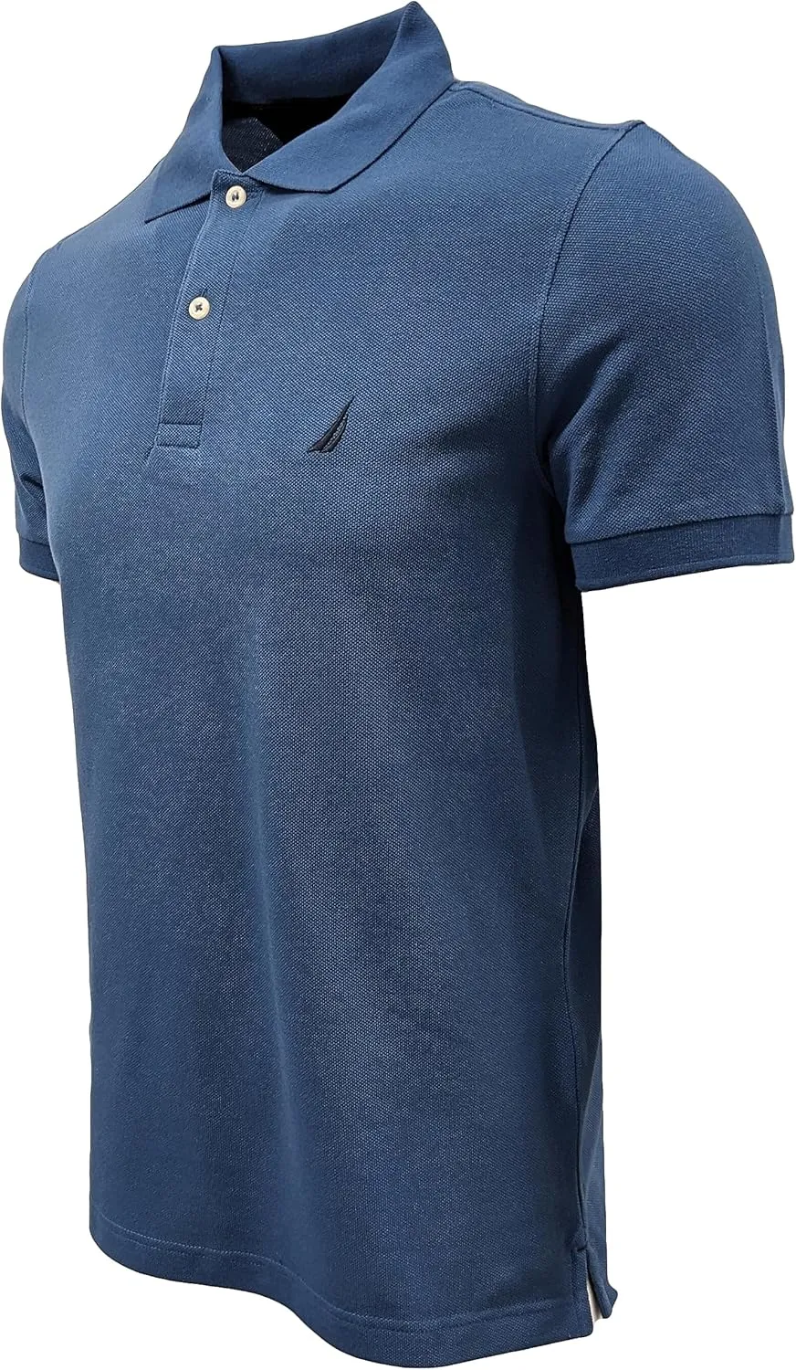 Nautica Men's Slim Fit Short Sleeve Solid Cotton Pique Polo Shirt