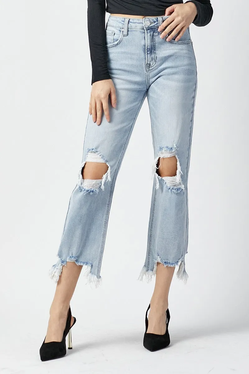 Risen Owen High Rise Crop Jeans [1-3XL]