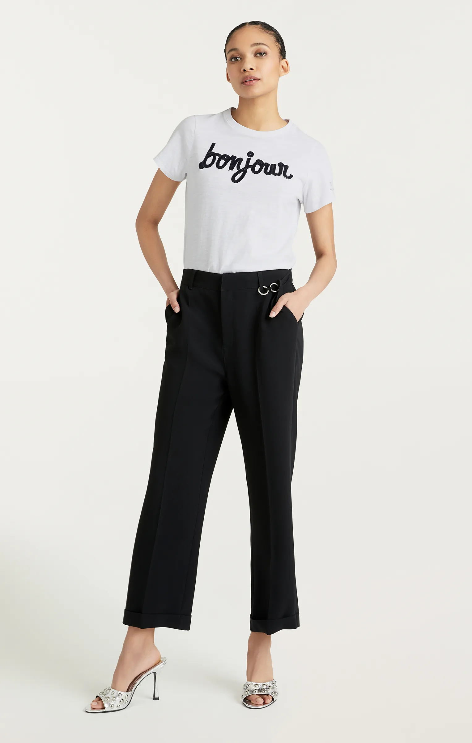 Shrunken Fringe Bonjour Tee