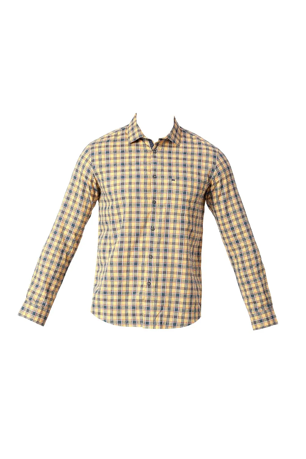 Slim Fit Cotton Oxford Checks Shirt
