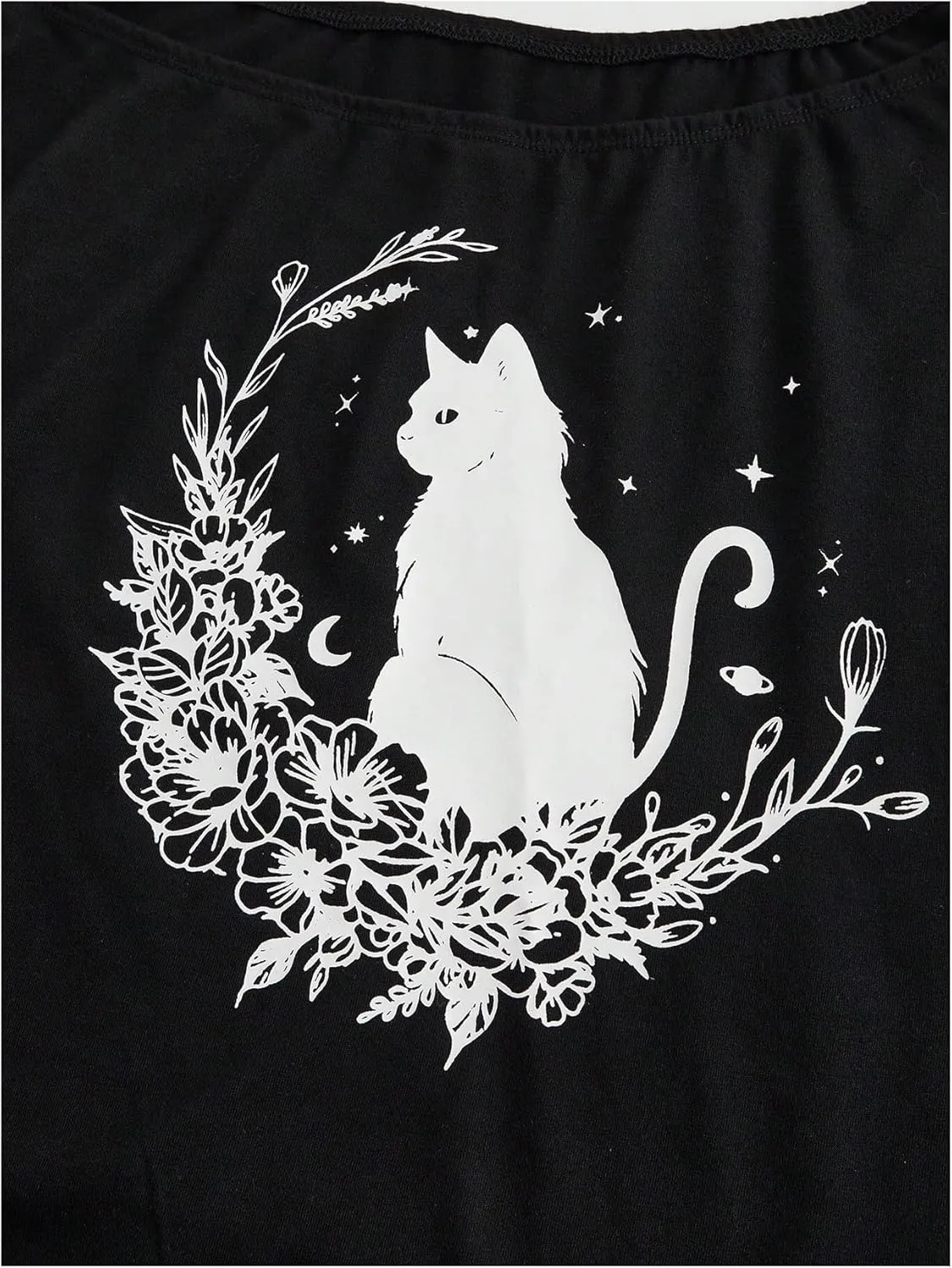 SOLY HUX Women's Plus Size Off The Shoulder Crop Tops Graphic Tees Short Sleeve Loose Fit T Shirts