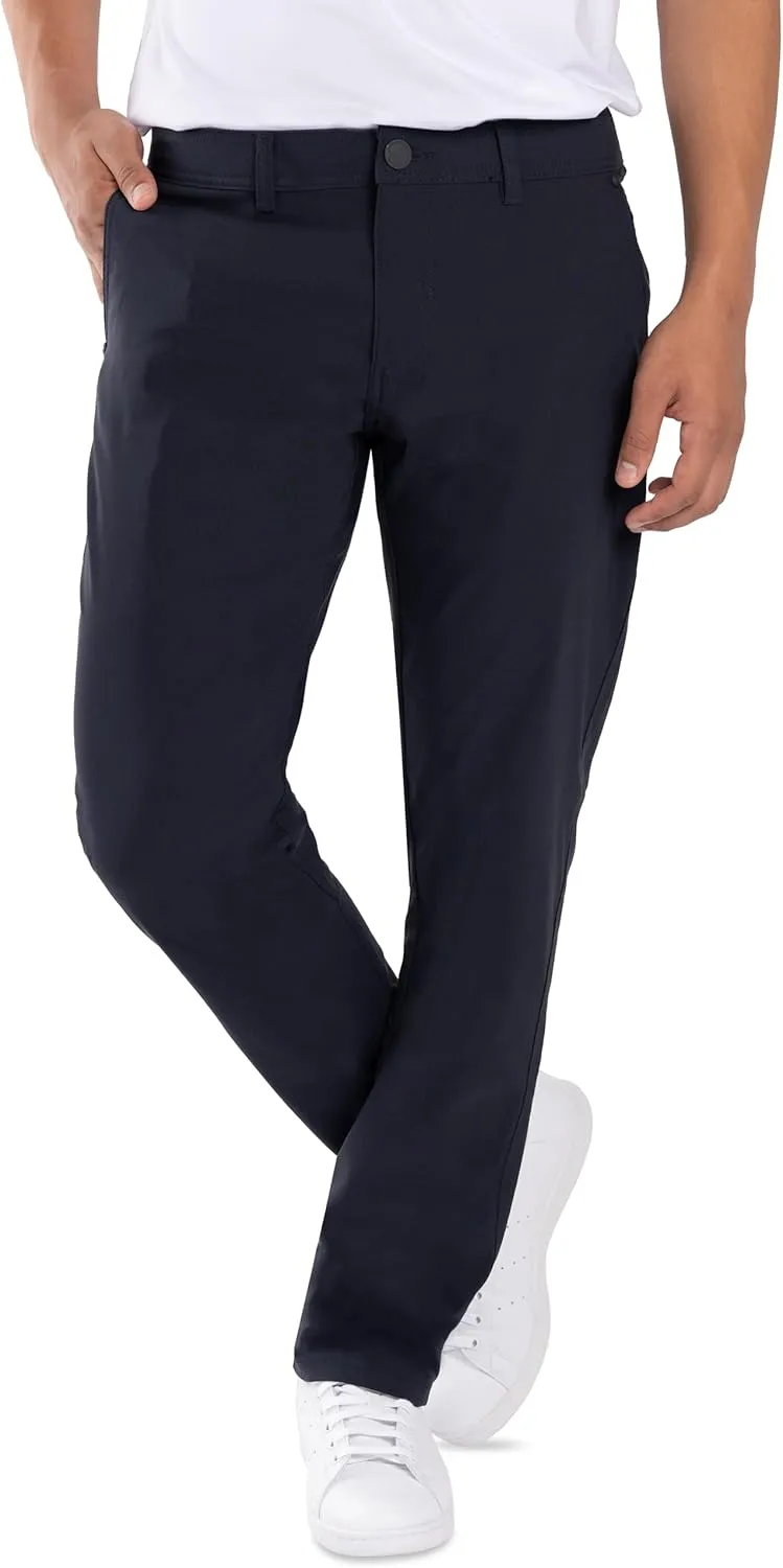X RAY Stretch Slim Fit Golf Pants Men with Pockets - Tapered Lightweight Mens Golf Pants (Available in 30-38)