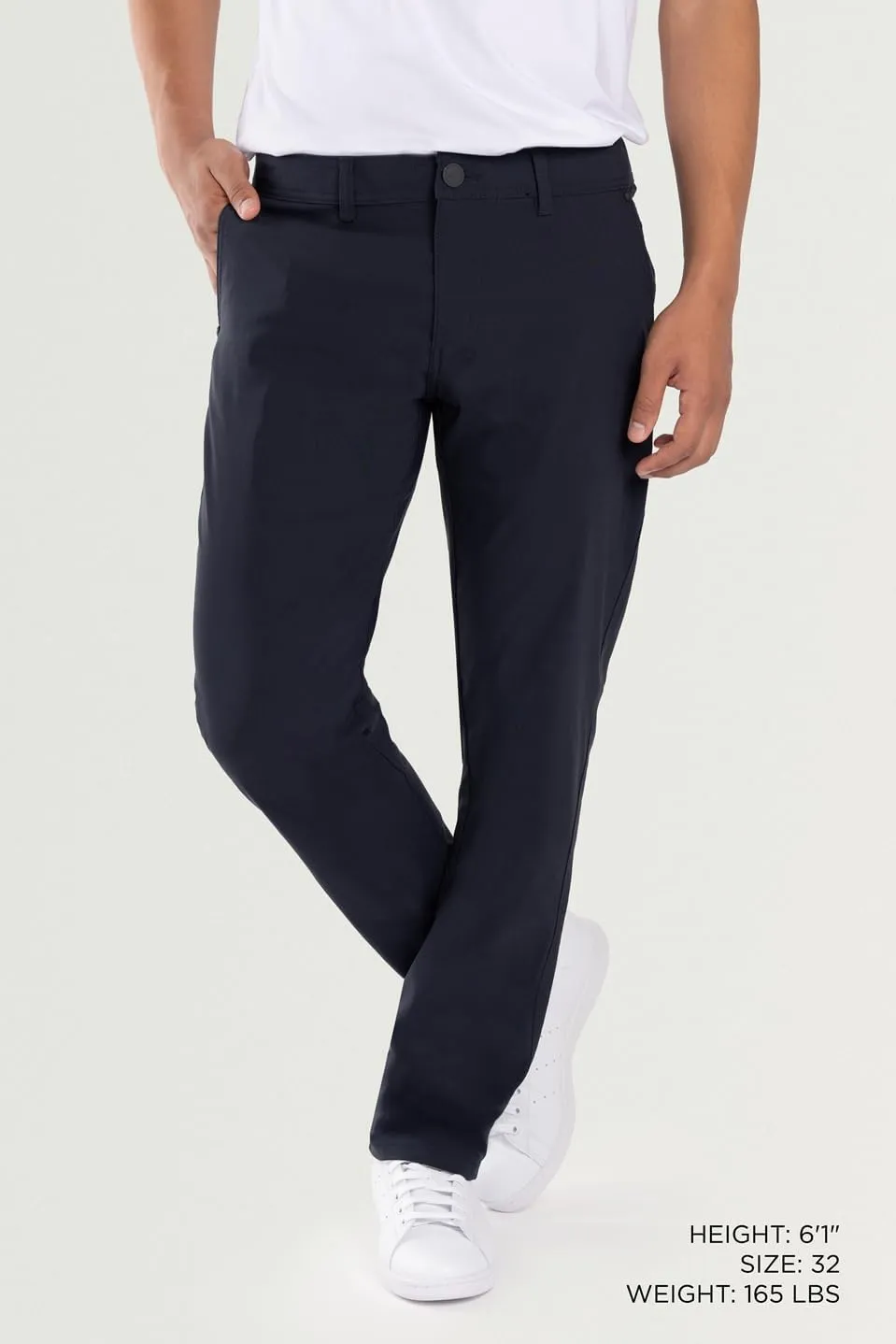 X RAY Stretch Slim Fit Golf Pants Men with Pockets - Tapered Lightweight Mens Golf Pants (Available in 30-38)